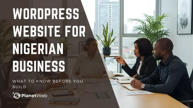 WordPress Website for Nigerian Business