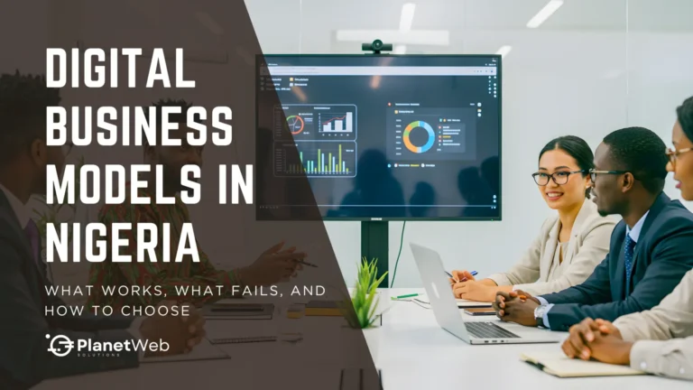 Meeting on digital business models in Nigeria, showcasing data-driven strategies and diverse perspectives.