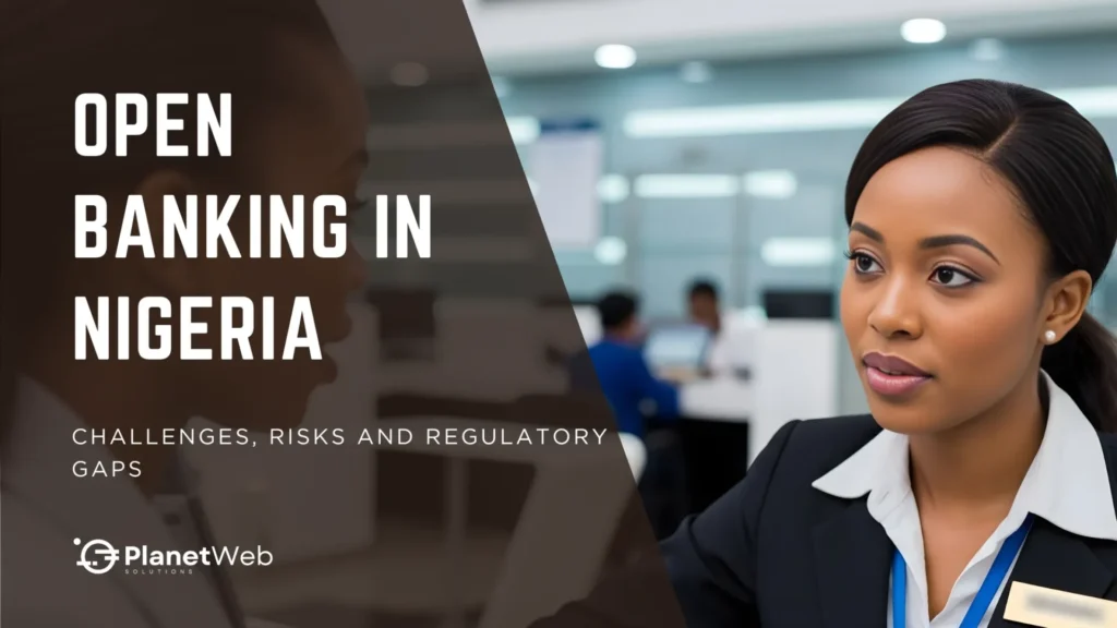 Open banking Nigeria: smartphone linking banks, businesses, and users for digital financial inclusion