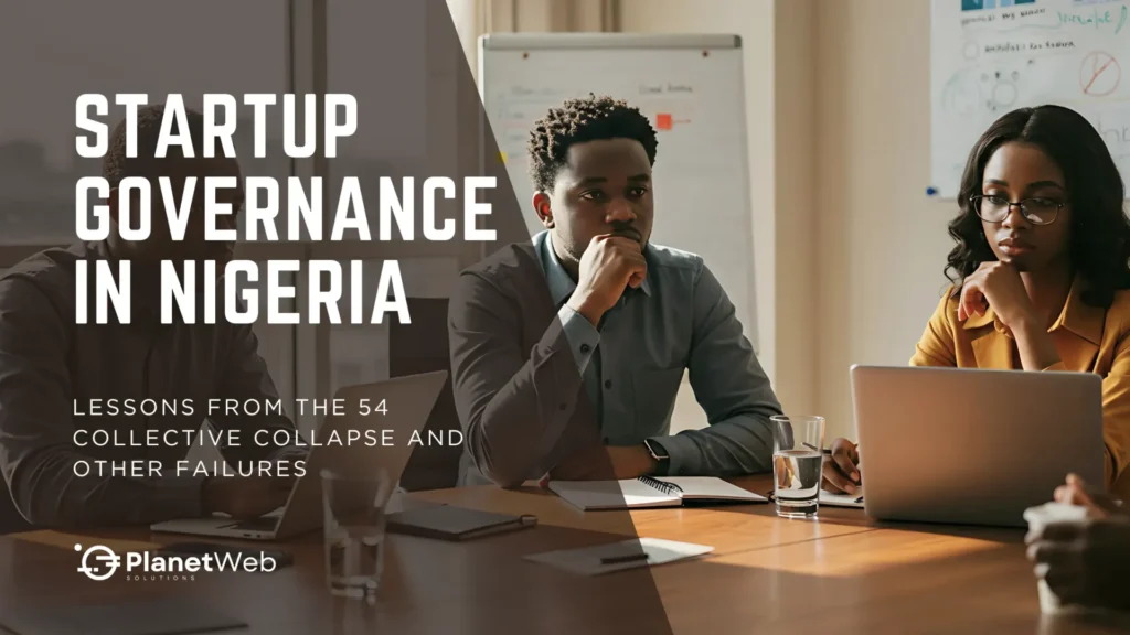 Discussion on startup governance in Nigeria exploring lessons from past failures and innovation.
