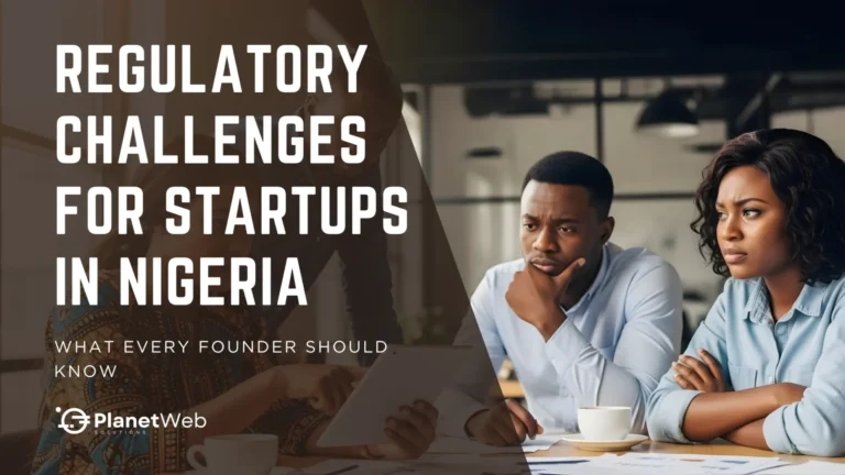 Regulatory challenges for startups in Nigerian discussed by focused professionals in a collaborative workspace.