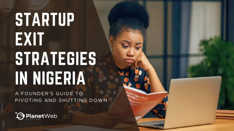 Young woman contemplating startup exit strategies in Nigeria, with a focus on founder guidance.