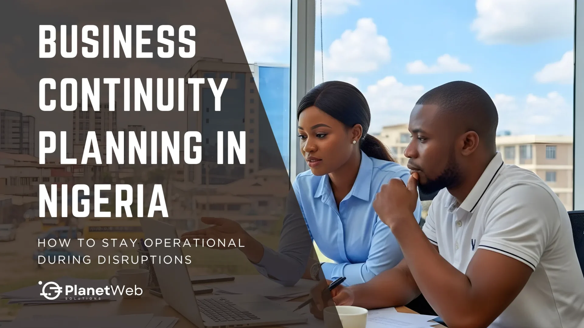 Professionals discussing strategies for business continuity planning in Nigeria during disruptions.