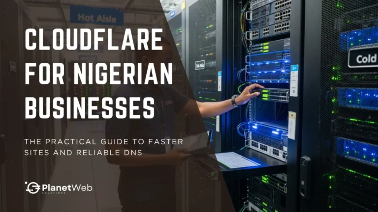 Cloudflare for Nigerian businesses guide on optimizing website performance and DNS reliability.