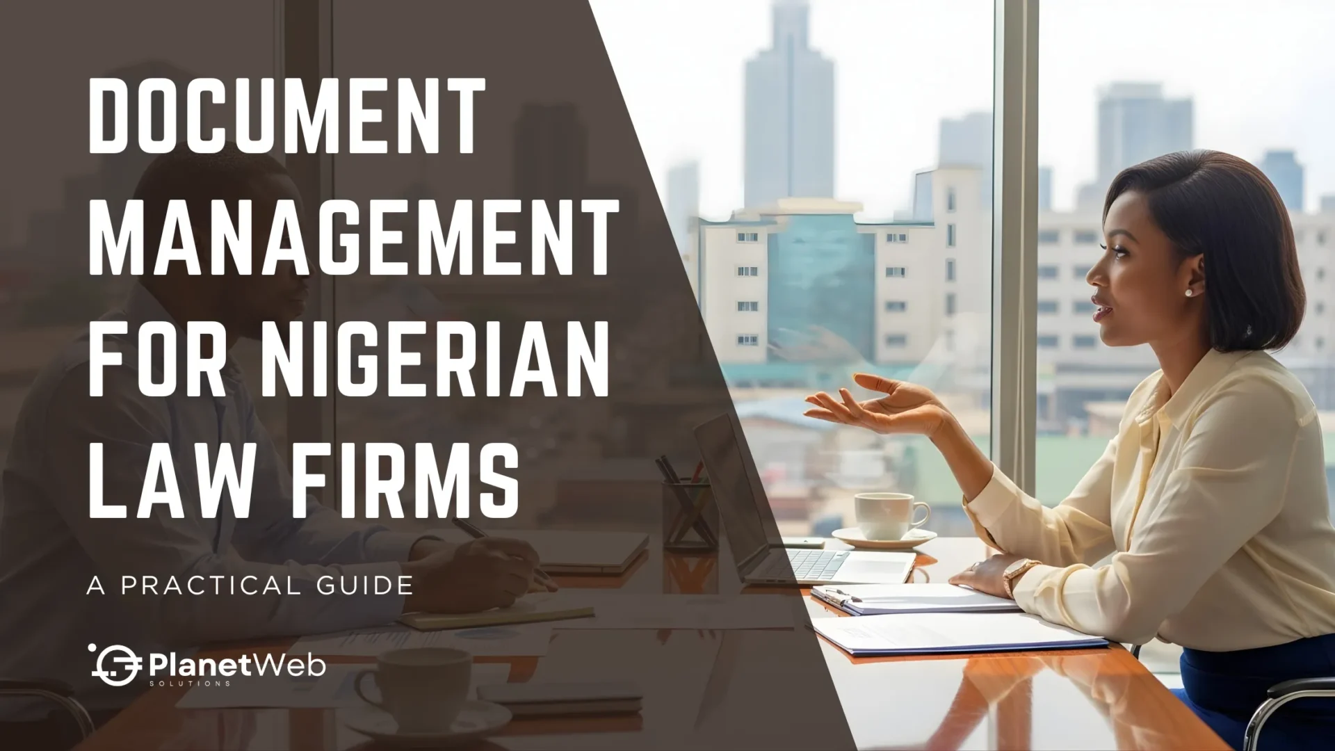 Document Management for Nigerian Law Firms discussion in a collaborative office setting.