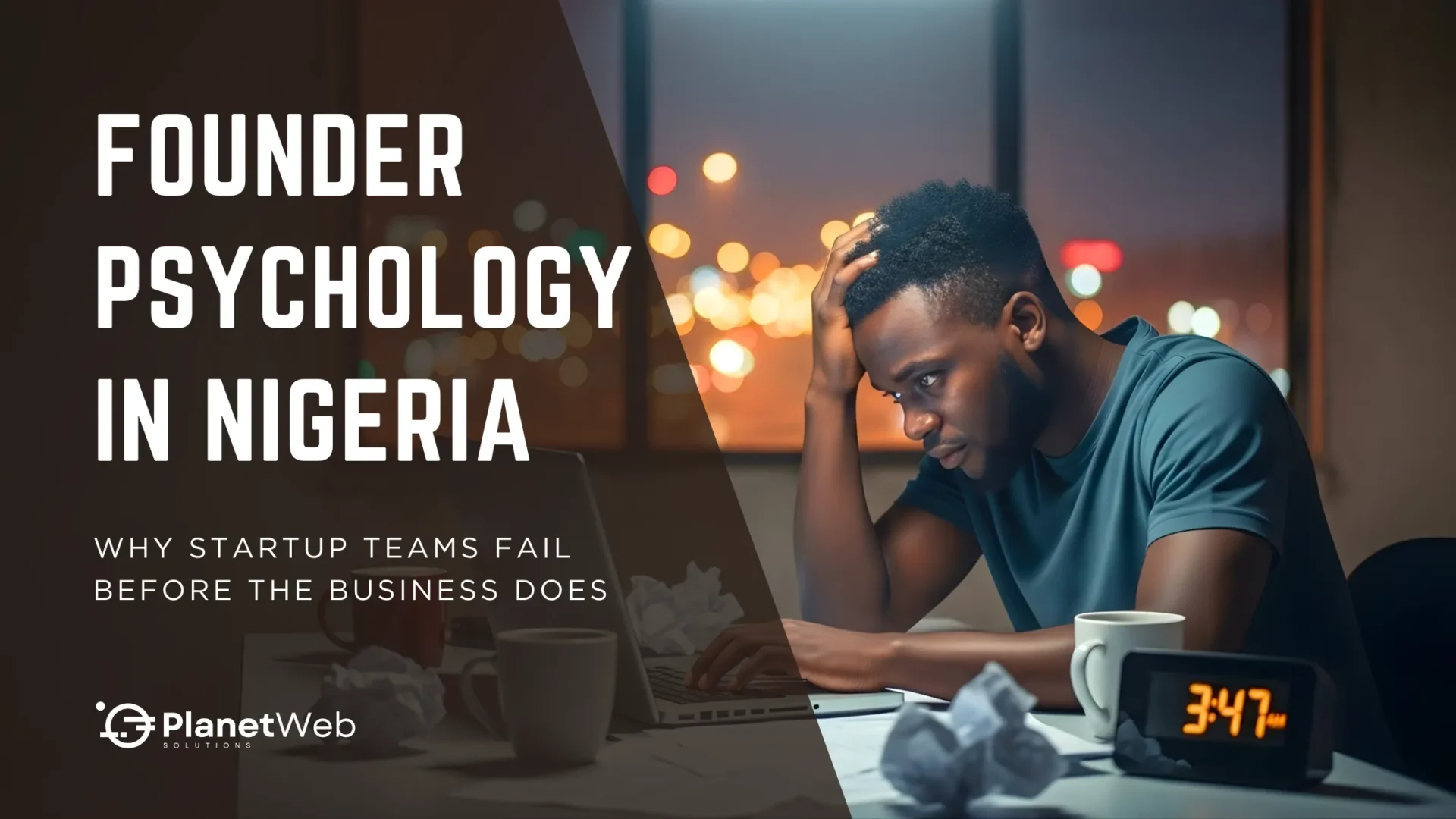 Young professional grappling with Founder Psychology in Nigeria