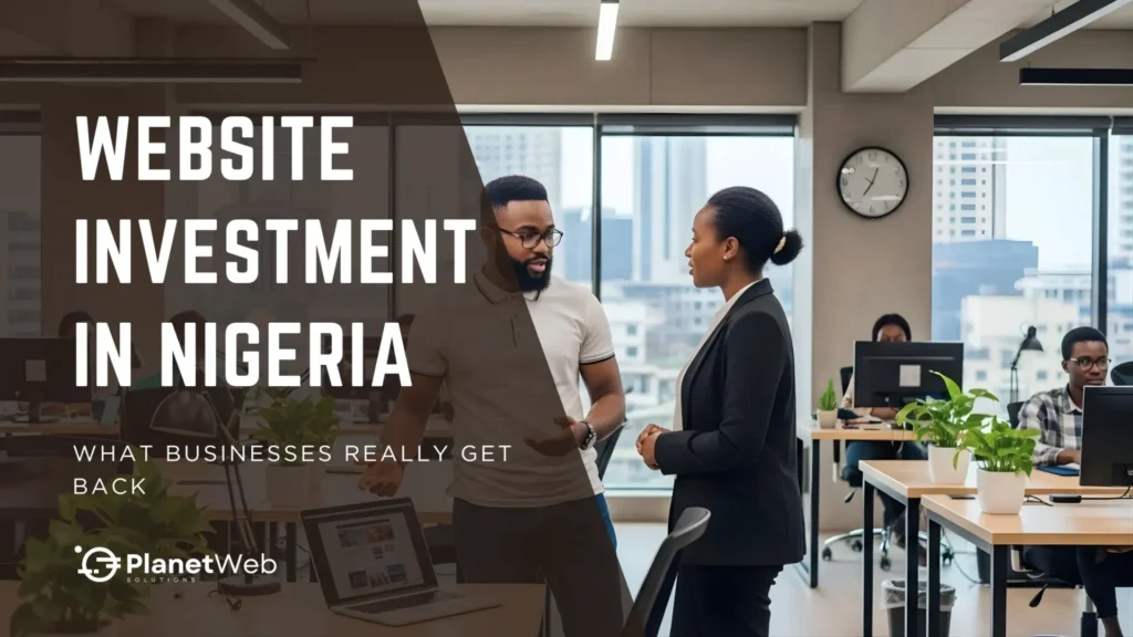 Professional discussion on website investment in Nigerias thriving digital economy.