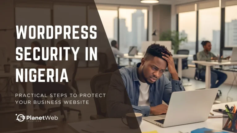 Worried man in office highlights WordPress Security in Nigeria