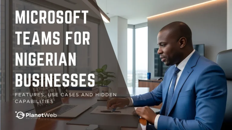 Microsoft Teams for Nigerian businesses with corporate office professional.