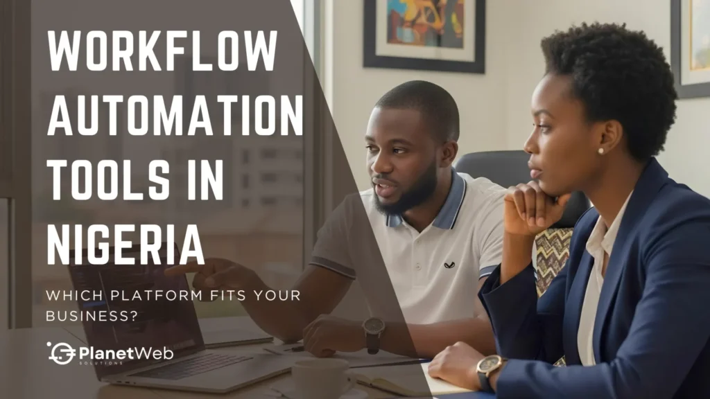Workflow automation tools in Nigeria for business platform comparison meeting.